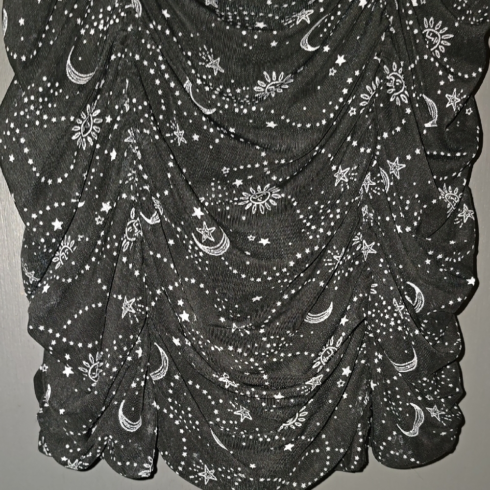 Black Mini Form Fitting ,Long Mini Or Pulled Up - image 3